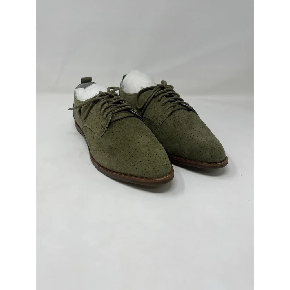 Ed By Ellen ED-KULVER Chive Kid Suede Oxford Shoes Women's Size 8M NEW